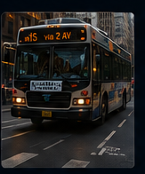 Bus exterior advertising